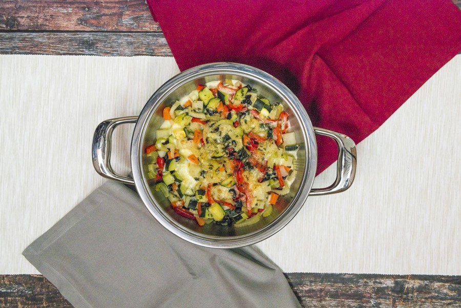 Gratinated vegetables