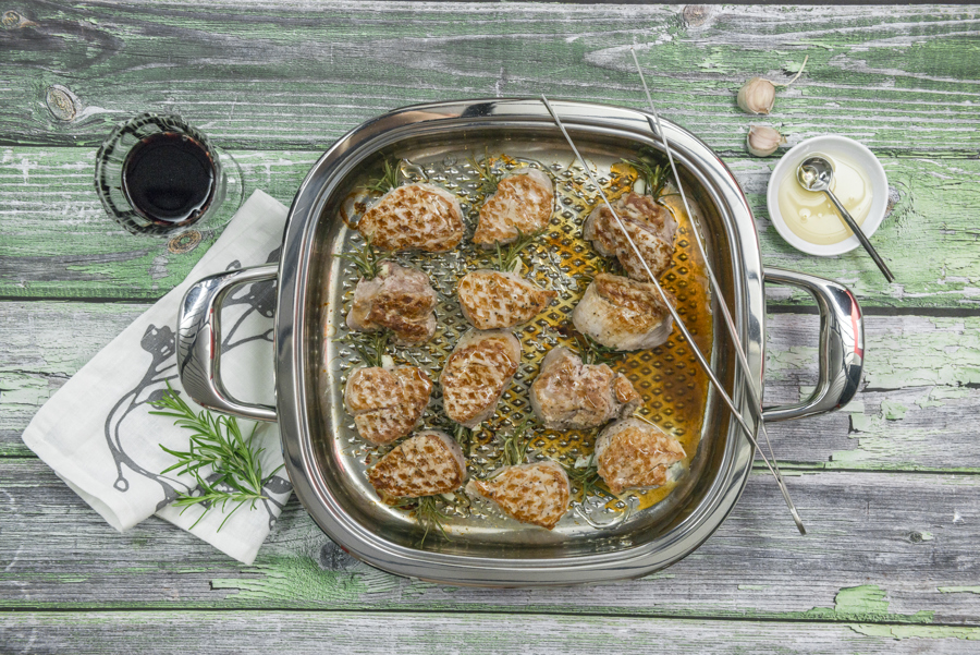 Rosemary and honey pork medallions