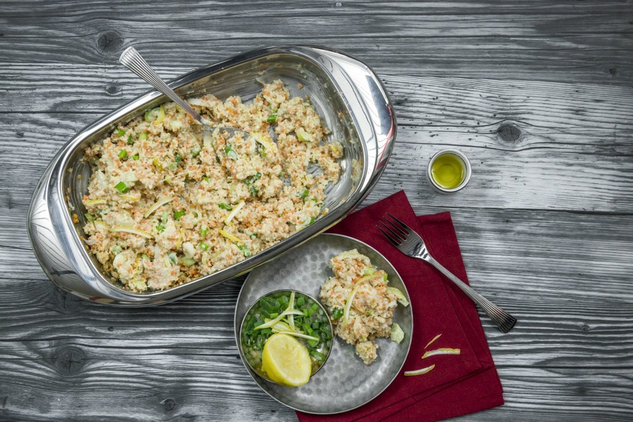 Couscous and lentil salad