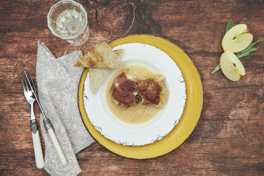 Gefüllte Schweinefiletmedaillons