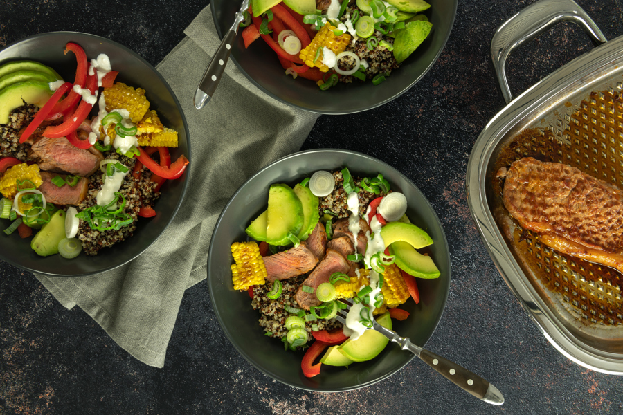 Corn steak bowl