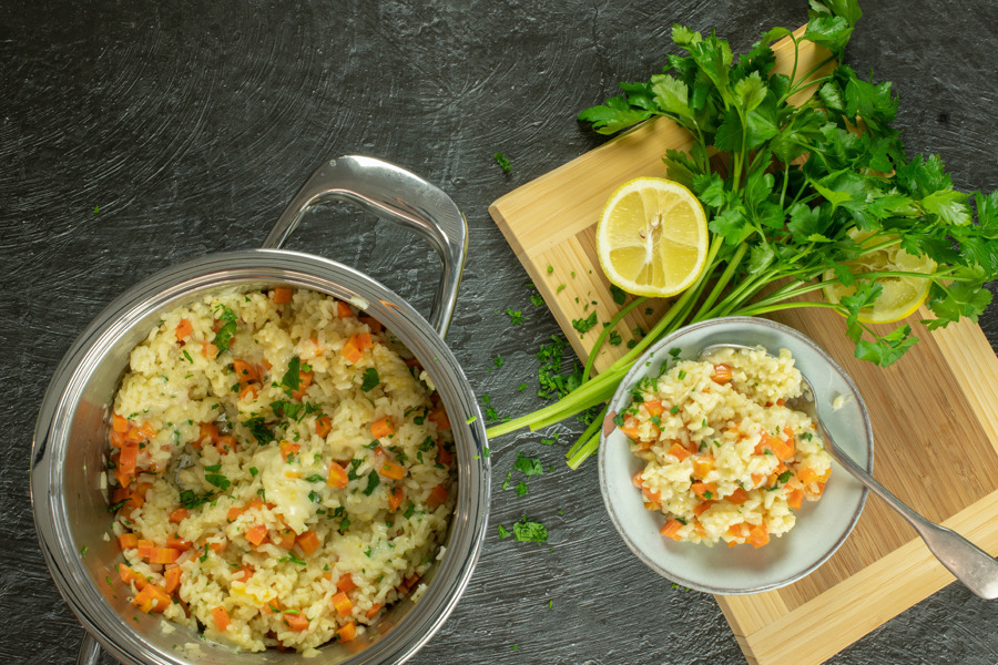 Carrot risotto