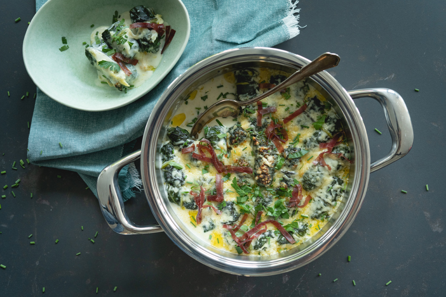 Capuns (Swiss chard rolls)