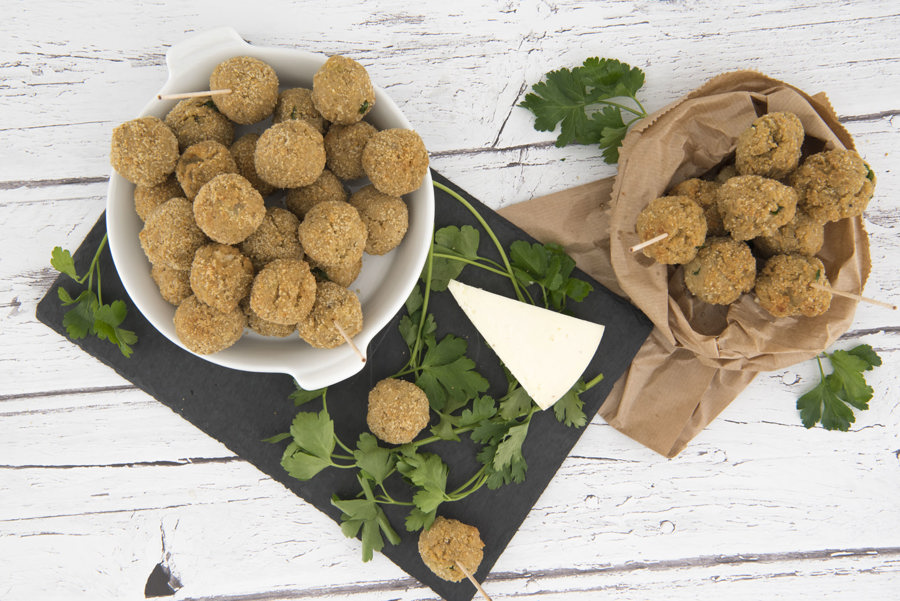Fried eggplant balls