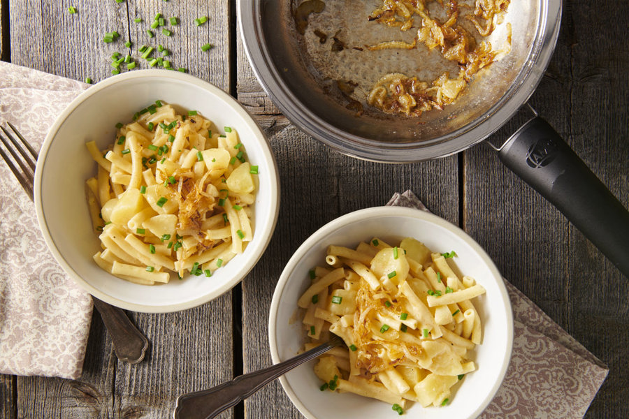 Macarrones de los Alpes Suizos