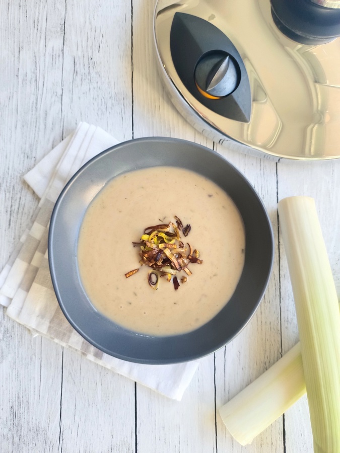 Crema de apio y puerros