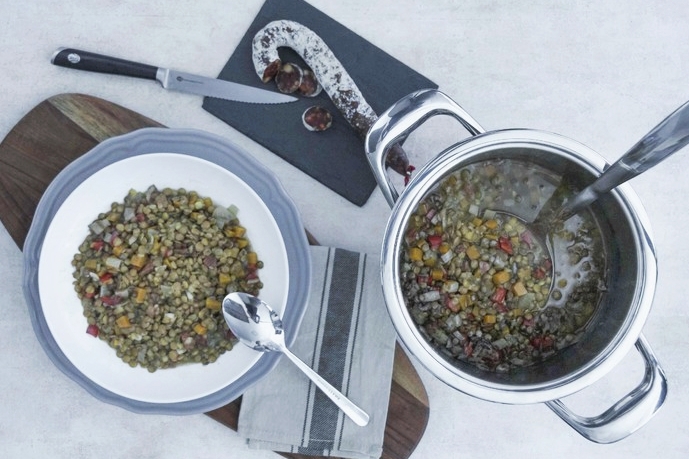 Spanish lentil stew
