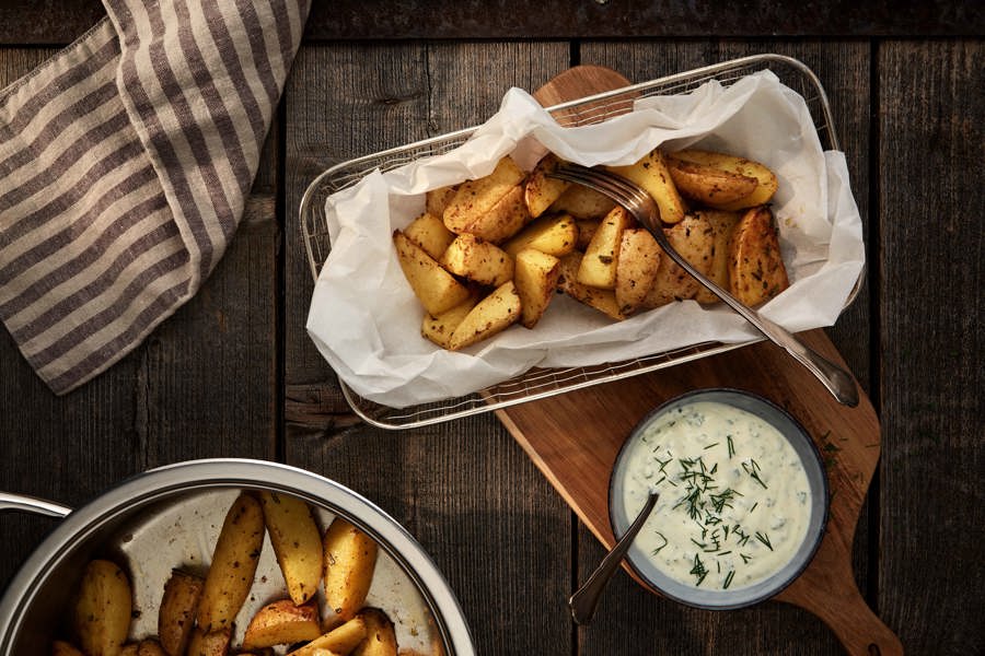 Rosmarinkartoffeln mit Kräuterdip (AMC4me)