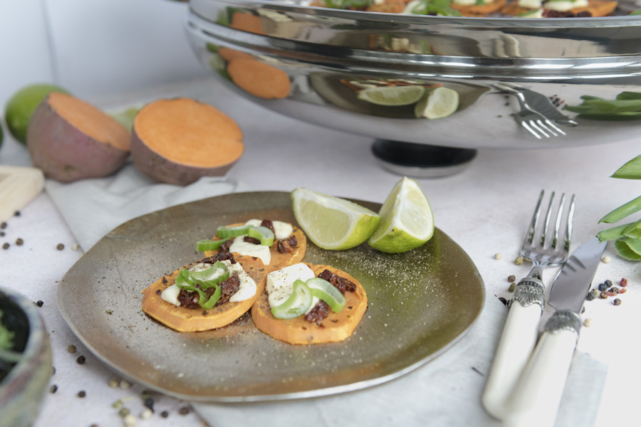 Sweet potatoes with feta