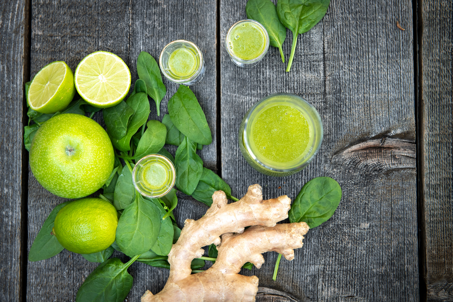 Ginger shot: Healthy Green