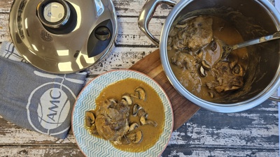 Image of the recipe Carrilleras con setas