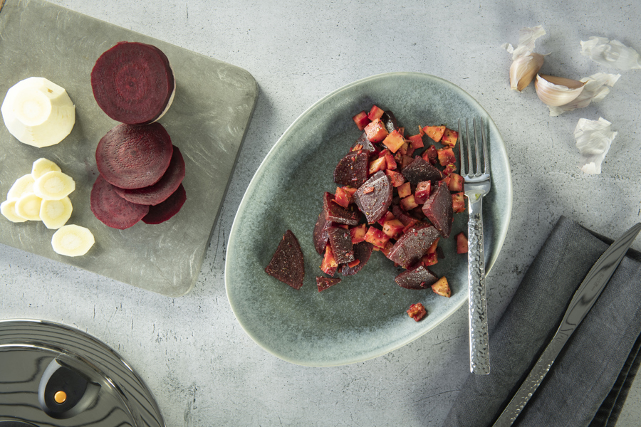 Savory beetroot salad