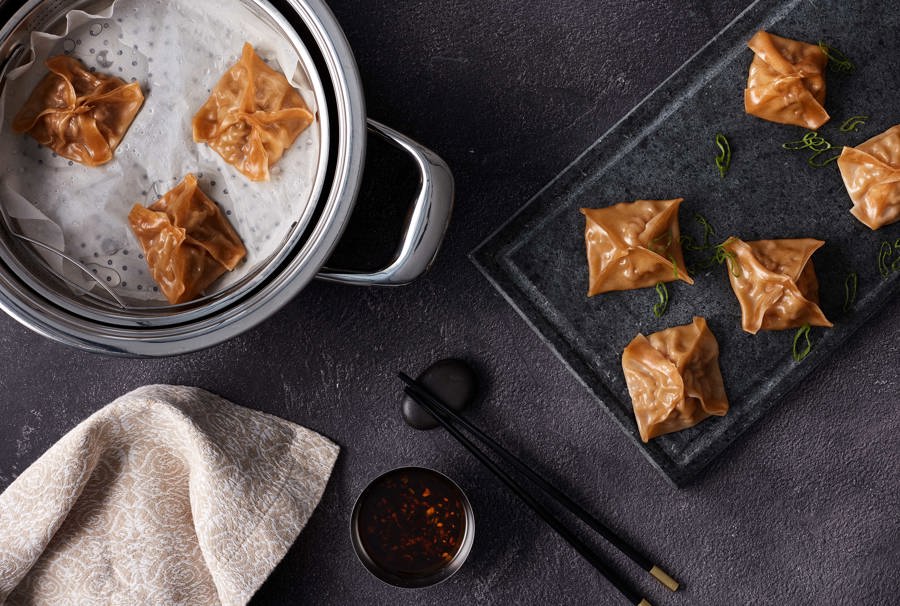 Empanadillas chinas al vapor (Dim Sum)