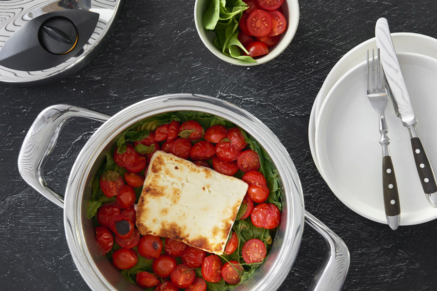 Gluten-free one-pot “baked feta” pasta