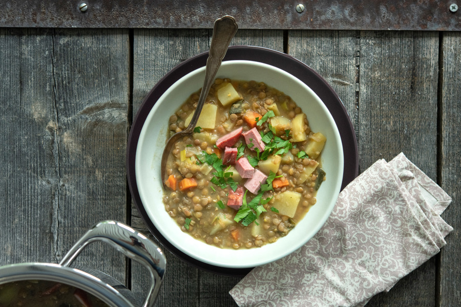Guisado de lentilhas