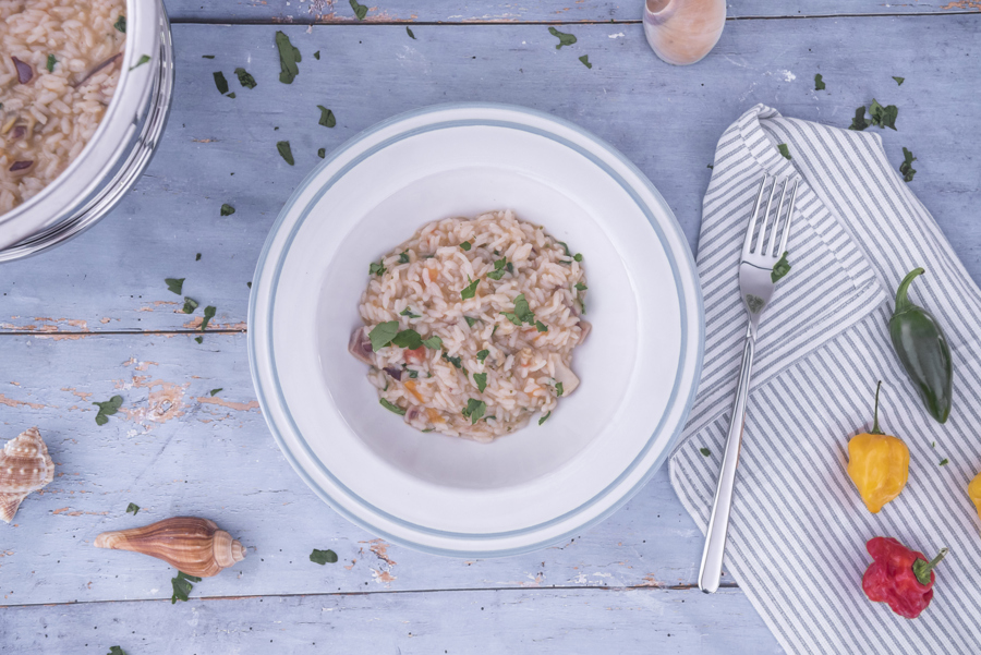 Risotto with seafood