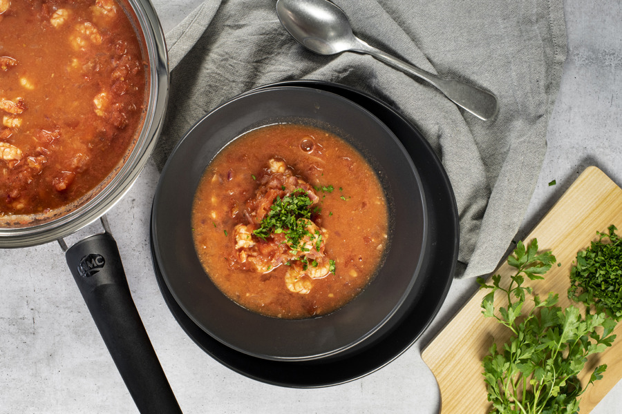 Garnelen in Tomatensauce