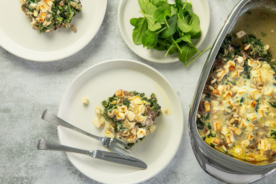 Spinach moussaka