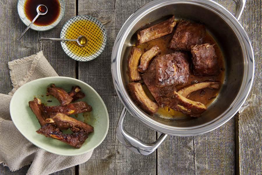 Marinated spare ribs