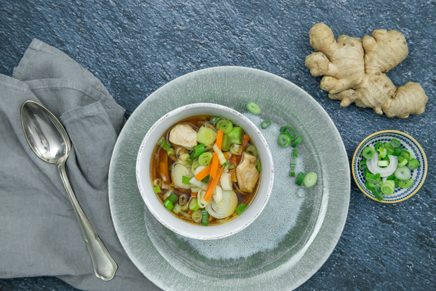 Asian chicken soup