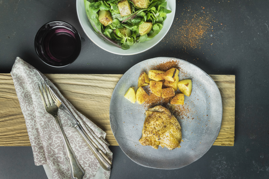 Savory chicken thighs