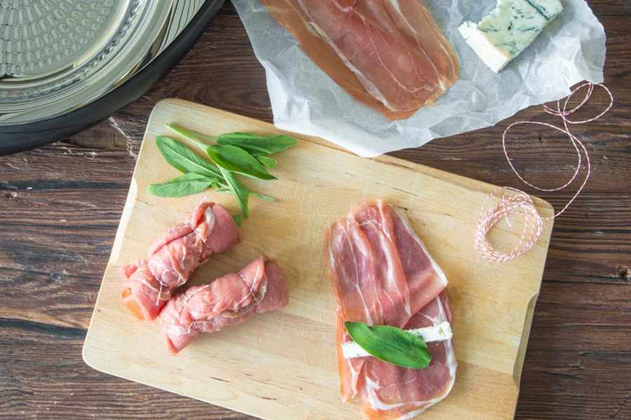 Veal rolls with Gorgonzola