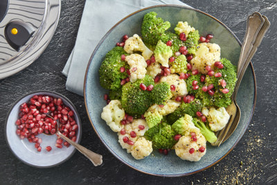 Image of the recipe Salade de légumes tiède avec vinaigrette au dukkah