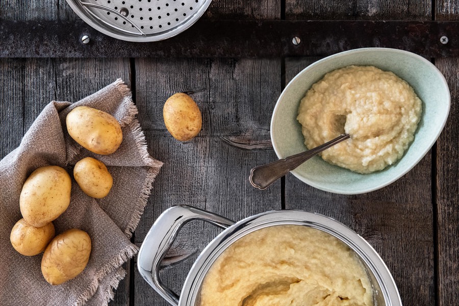 Mashed celery and potatoes