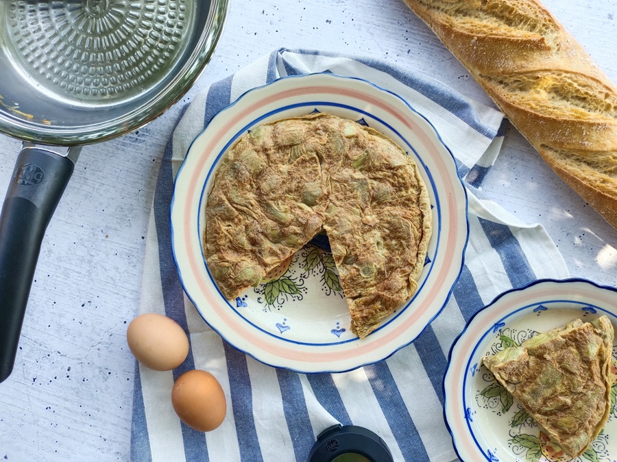 Tortilla de alcachofas
