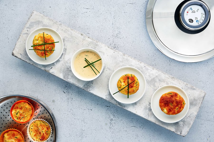 Muffin salati alle zucchine