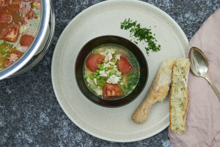 Chicken stew with rice