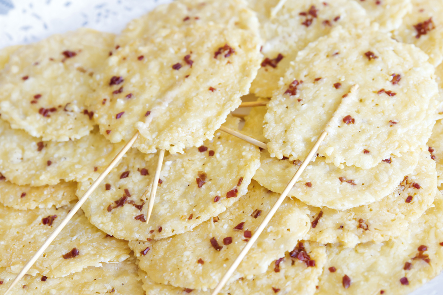 Parmesan lollipops