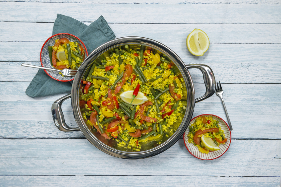 Paella de legumes