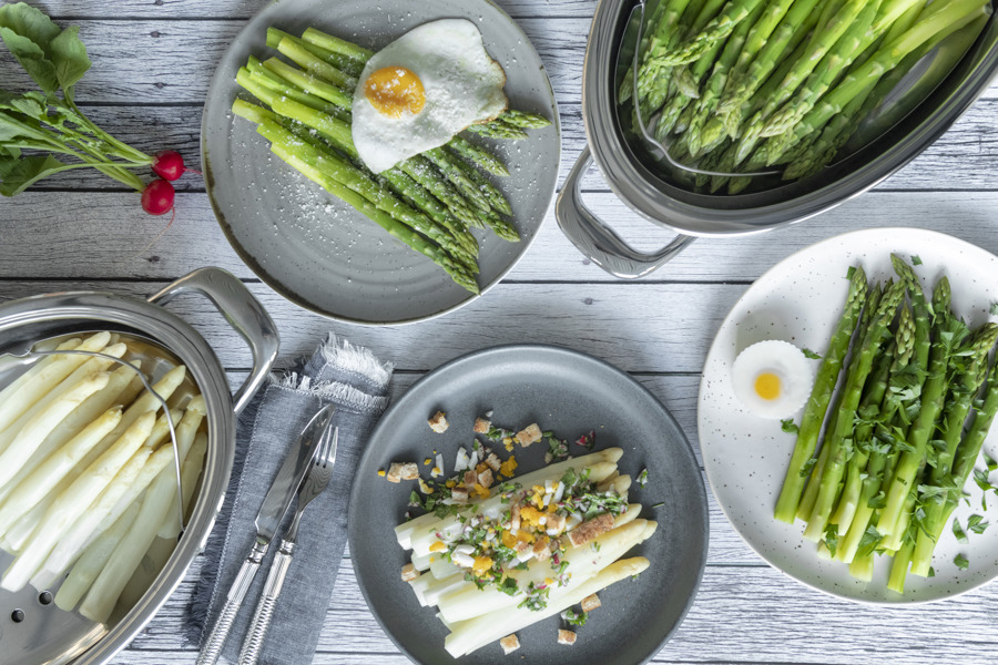 Milanese-style asparagus