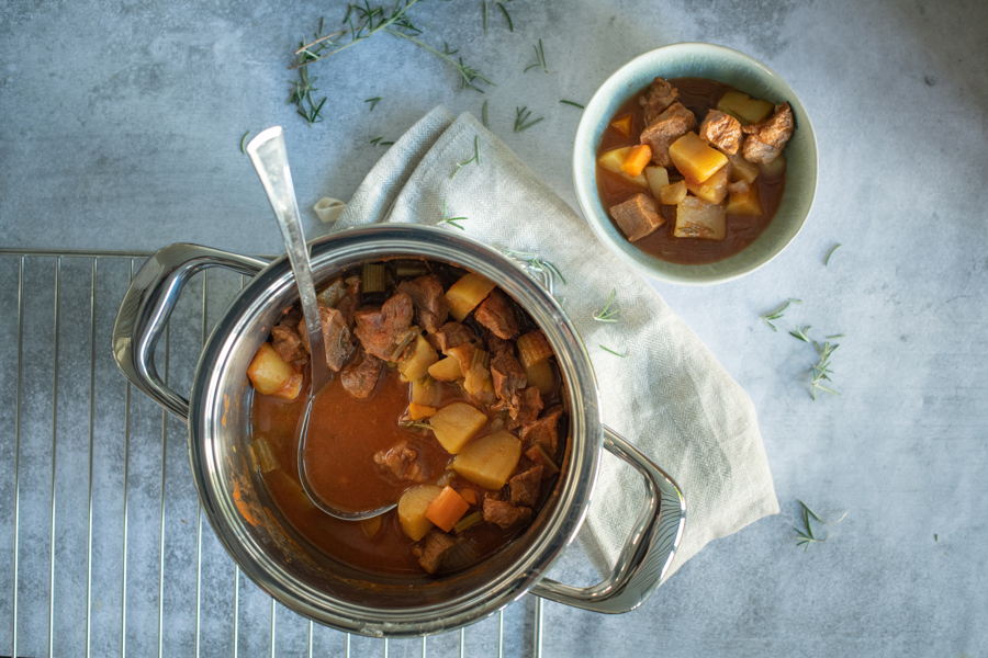 Goulash and potato stew