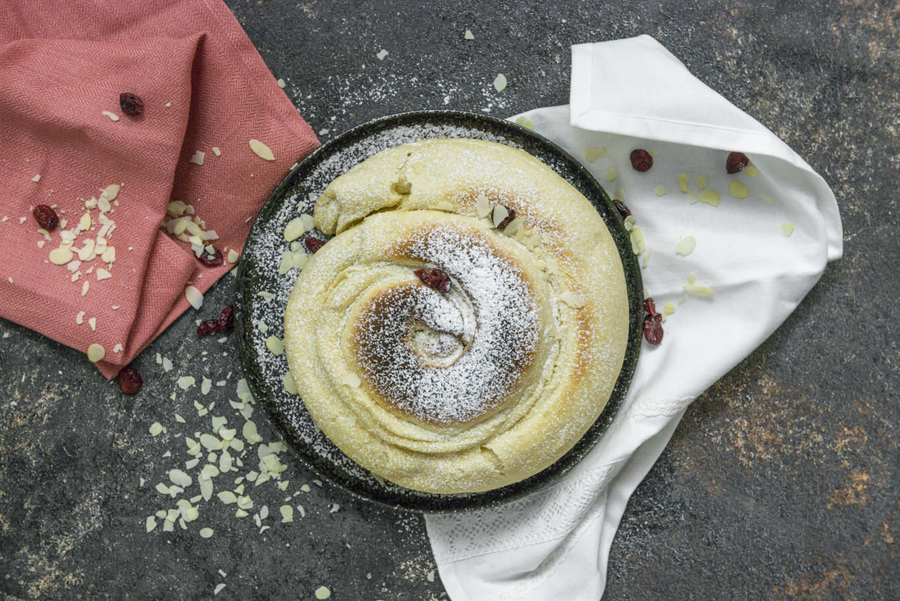 Ensaimada (spiral-shaped sweet bread)