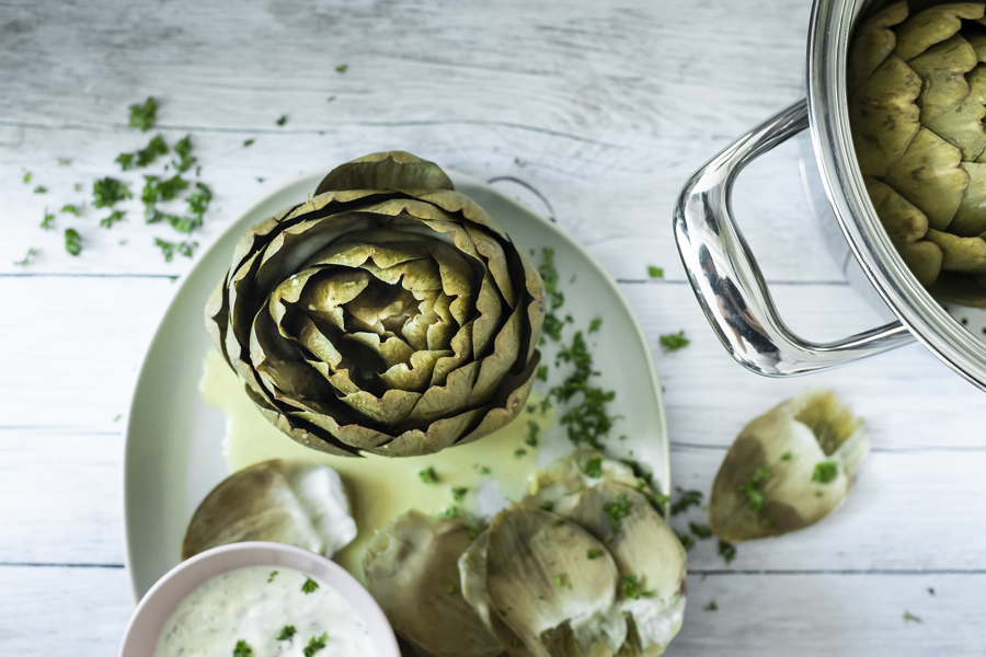 Artichokes with Dips