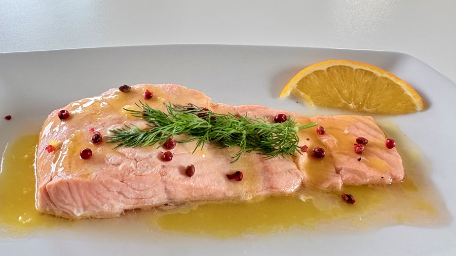Lachs mit Orange (Salmone all'arancia)