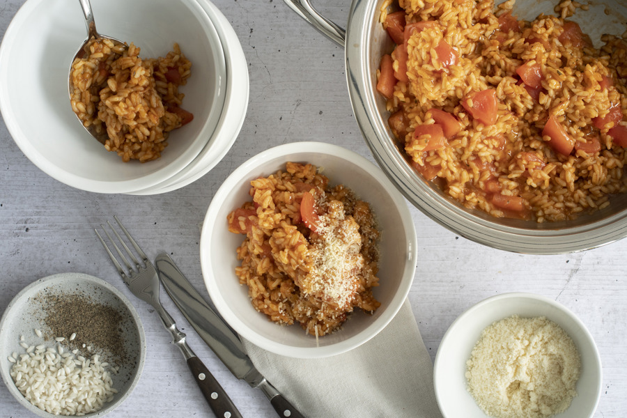 Ticino-style tomato risotto
