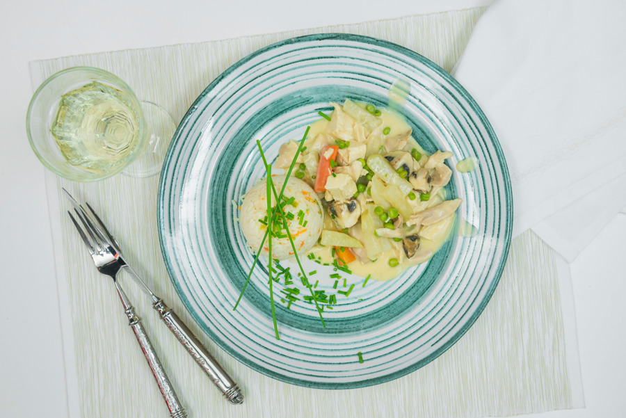 Chicken fricassee