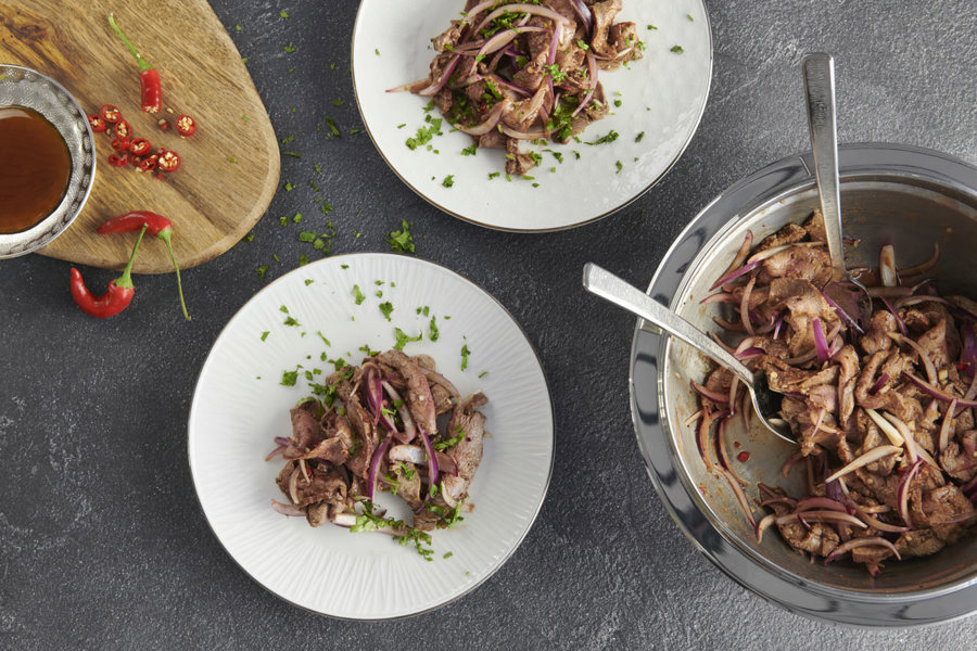 Thaise biefstuksalade