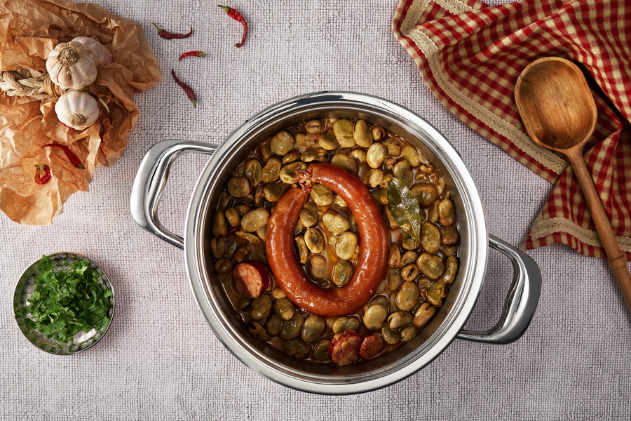 Portuguese broad bean stew (favas)