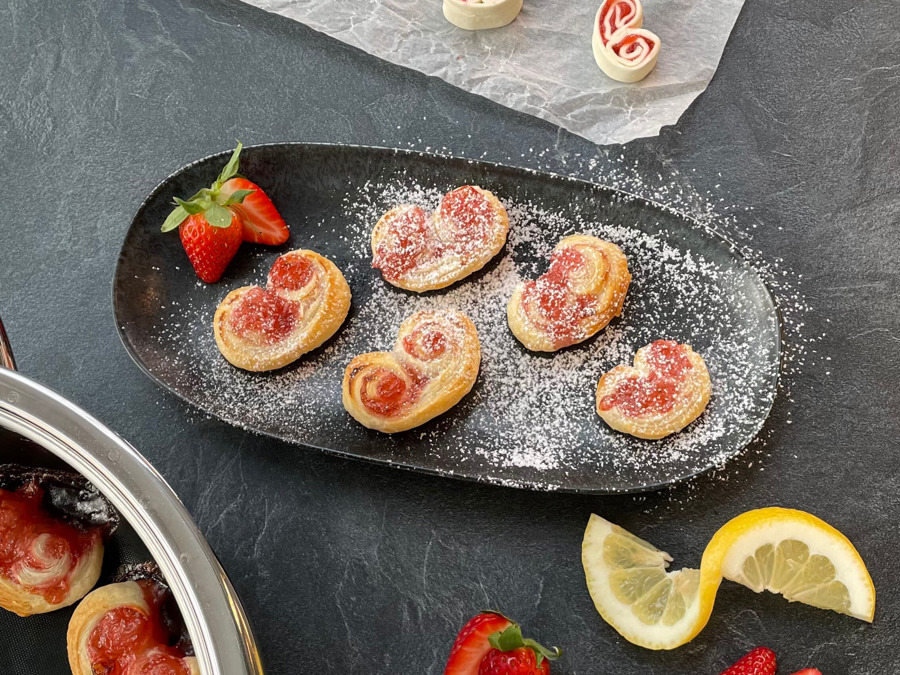 Cuori di pasta sfoglia