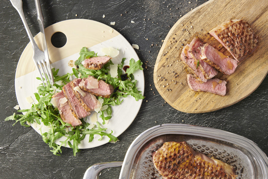 Tagliata di manzo (entrecot al estilo italiano)