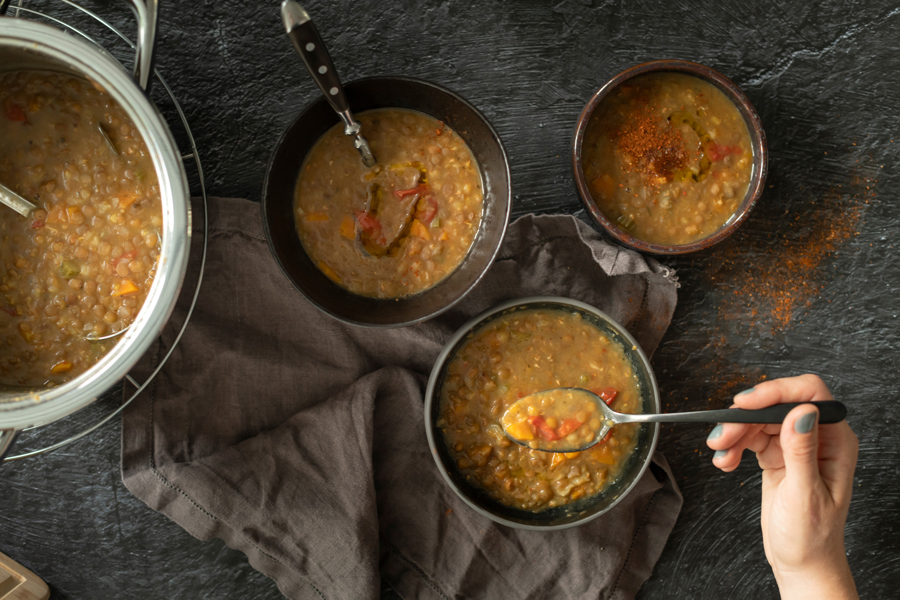 Sopa de lentejas