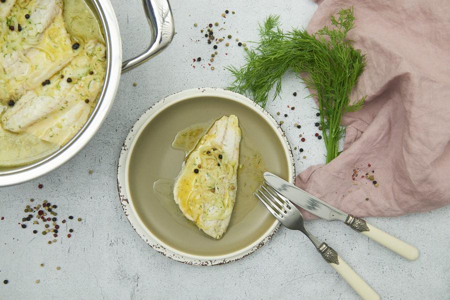 Marinated whitefish fillets