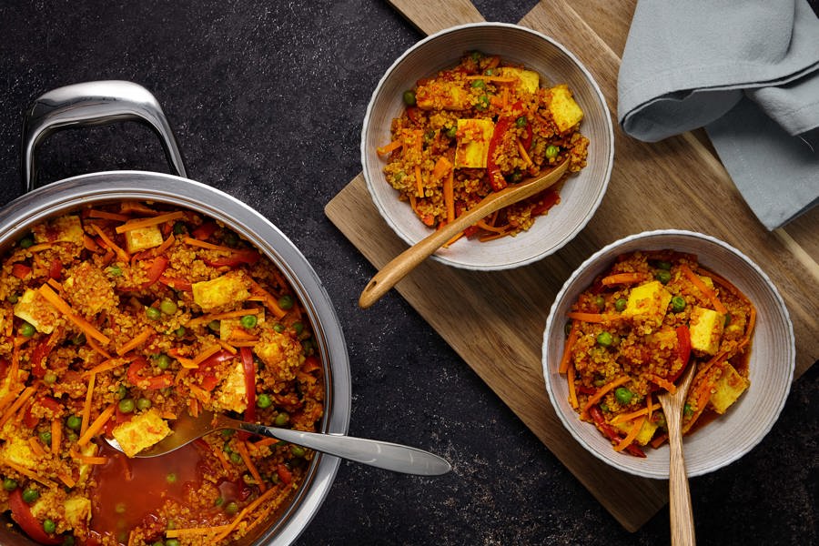 One Pot Bulgur with Paneer