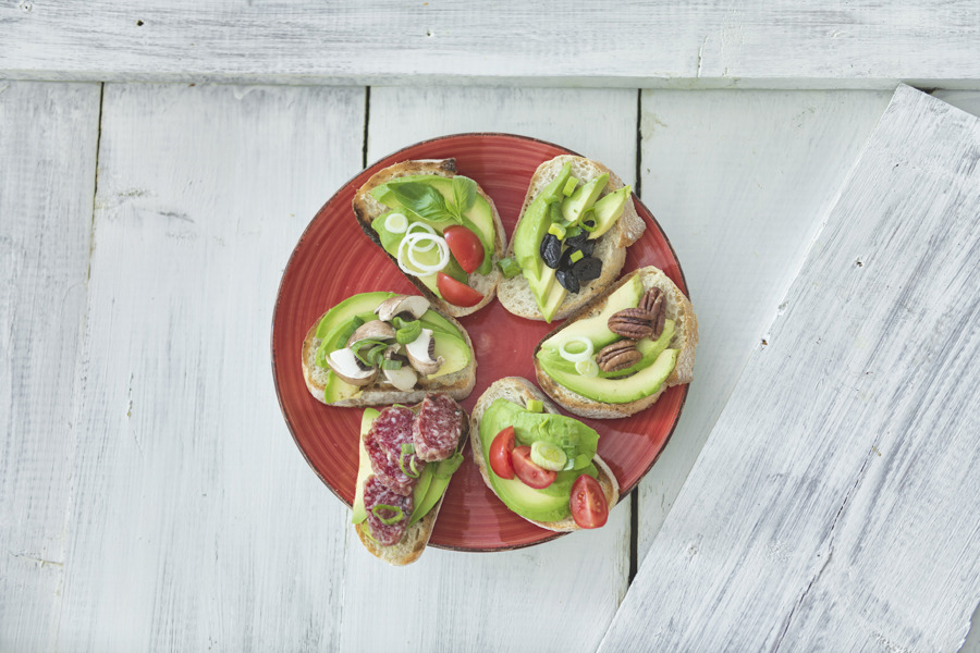 Bruschetta mit Avocado