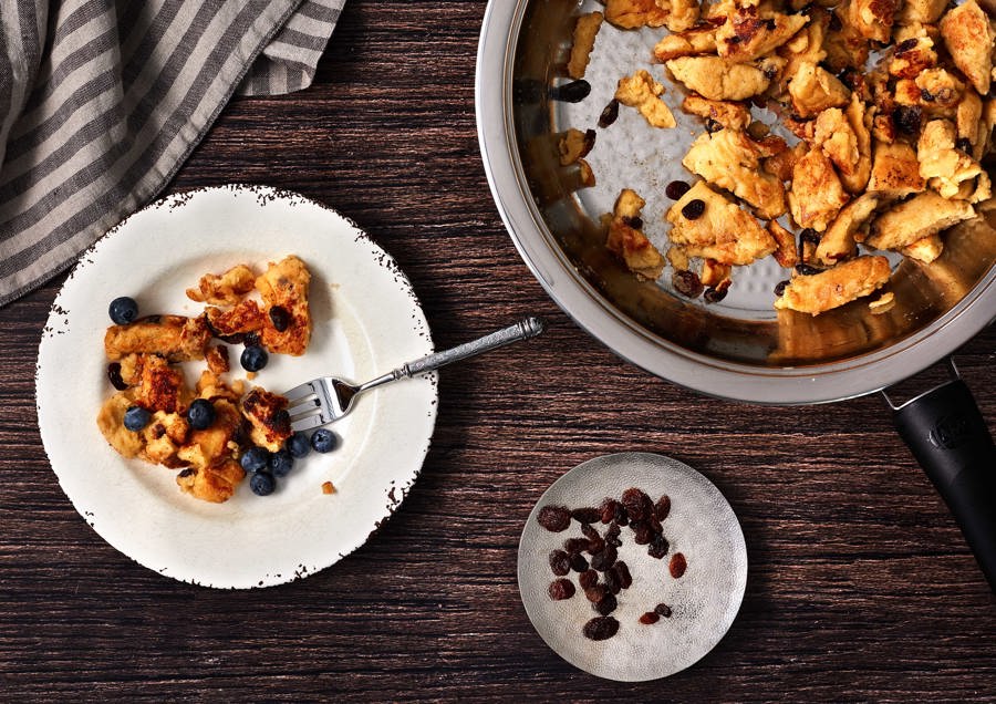 “Kaiserschmarrn” (shredded pancake)