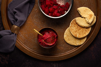 Image of the recipe Houmous de betteraves rouges
